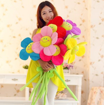 90cm  ū  عٶ    ȥ  /90cm high big smile sunflower plush toys flower wedding gifts decoration